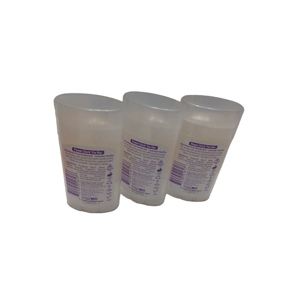 3 POWER STICK FOR HER LAVENDER VANILLA 0% ALUMINUM ODOR PROTECTION DEODORANT 2.5 - Picture 4 of 5